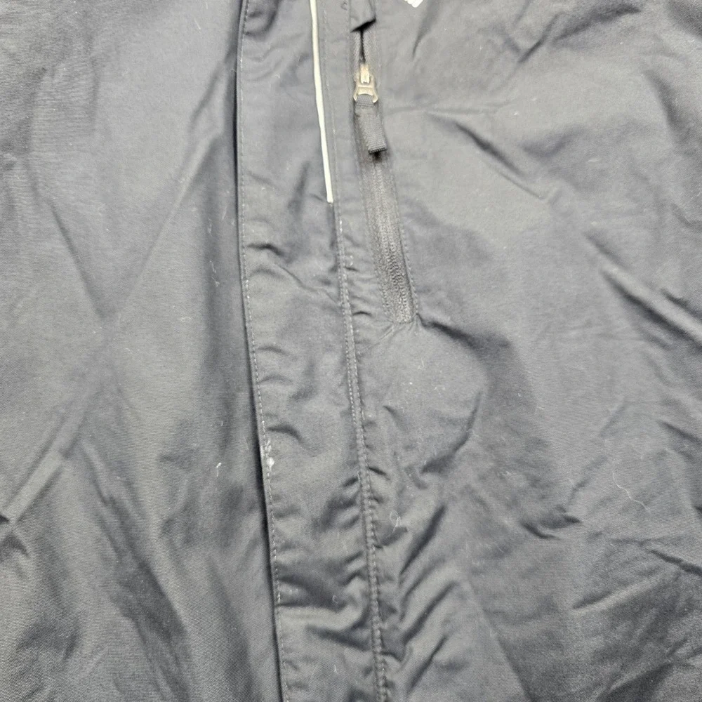 Columbia Hooded‎ Winter Jacket Kids Large 14 16 Black Grey Full Zip Insulated